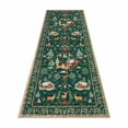 thumbnail image 1 of Christmas Hallway Runner Rug - Decorative Non-Washable Rug for Hallways, Kitchen & Bathroom, Festive Christmas Design, Adds Holiday Cheer, 19.6*62.3in, D, 1 of 5