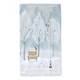 Christmas Hand Towel,Birds Lanterns Xmas Season Picture,Fingertip Towel