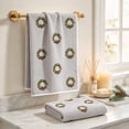 thumbnail image 1 of Christmas Hand Towels for Bathroom, 2Pcs Christmas Kitchen Towels, Floral Wreath Print Decorative Christmas Towels for Drying Cleaning Cooking Winter Holiday, 1 of 6