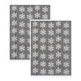 thumbnail image 1 of Christmas Hand Towels for Bathroom Set of 2, 100% Quick Dry, 3D Embroidered, 15.7"x23.6", Gray, 1 of 5