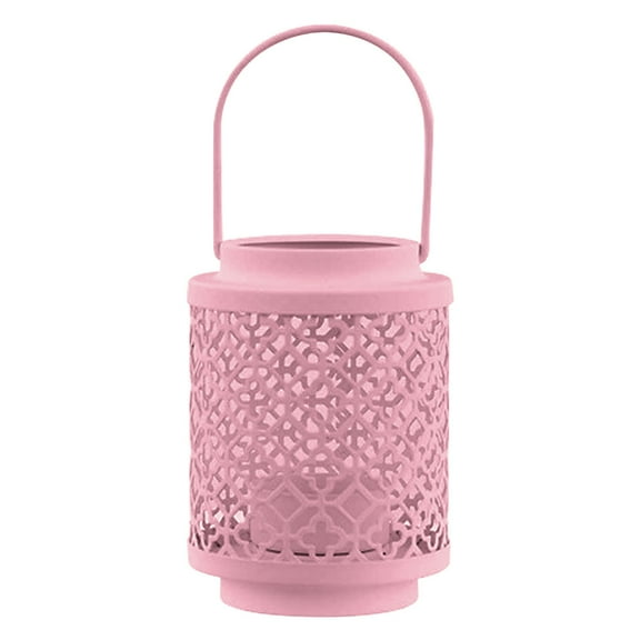 Christmas Handheld Hollow Candle Holder Lantern Candle Cup Tabletop Decor- Decorative Tabletop Piece for Candlelit