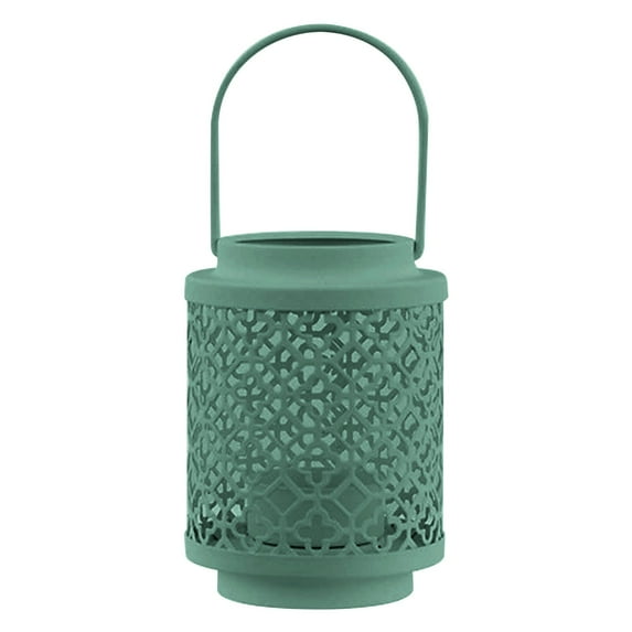 Christmas Handheld Hollow Candle Holder Lantern Candle Cup Tabletop Decor- Decorative Tabletop Piece for Candlelit