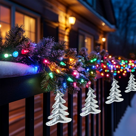 Christmas Hanging Christmas Ornaments Set Decorations adornos de navidad Christmas Ambiance Hanging Decorations Christmas Mirror Decorations