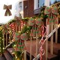 thumbnail image 1 of Christmas Hanging Decor Christmas Plaid Bow Pendant Hanging Decoration Window Decoration Christmas Tree Decoration Christmas Ornament Set, 1 of 6
