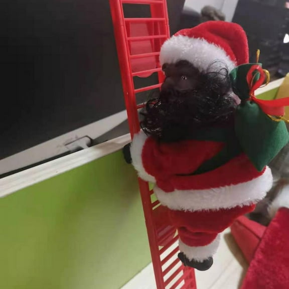 Christmas Hanging Decoration Santa Claus Electric Climb Ladder Hanging Decoration Christmas Tree Decoration