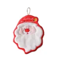 thumbnail image 1 of Christmas Hanging Hand Towels Coral Velvet Drying Highly Absorbent Santa/Snowman/Reindeer Towels for Bathroom Kitchen Kids Gift (D), 1 of 7