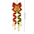 thumbnail image 1 of Christmas Hanging LED Light Bow Spiral Design Warm Glow Decoration for Porch Entryway Doorway Outdoor Holiday Display, 1 of 5