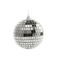 thumbnail image 1 of Christmas Hanging Mini Disco Ball Ornaments, 10cm Silver Reflective Disco Balls for Christmas Tree Holiday Party Wedding Supplies (1PC), 1 of 8
