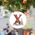 thumbnail image 1 of Christmas Hanging Oranments Red Alphabet Snowman Ornaments for Christmas Tree Circular Acrylic Christmas Decor with String for Holiday Gift Decorations, 1 of 5