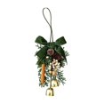 thumbnail image 1 of Christmas Hanging Ornament Festive Bell Decoration with Wreath Basket Holiday Tree Decor, 1 of 4