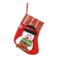 thumbnail image 1 of Christmas Hanging Sock Xmas Decorative Filler Stocking Funny Cute Candy Bag Ornament For Tree Pendants Holiday Party Gift Exchange Decor, 1 of 5