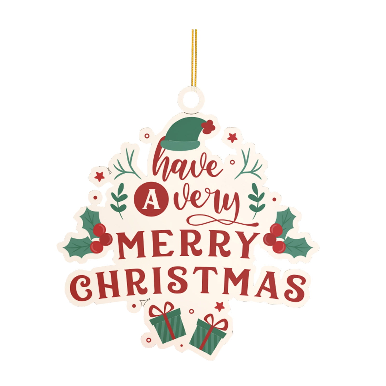 Christmas Hanging Christmas Village Sets Acrylic Christmas Tree English