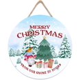 Christmas Hanging Wooden Sign Merry Christmas Wall Decor Wood Christmas