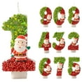 thumbnail image 1 of Christmas Happy Birthday Candles for Cakes Decorating Supplies Unscented Number Candles Cake Topper Decorations, Number 7, 1 of 6