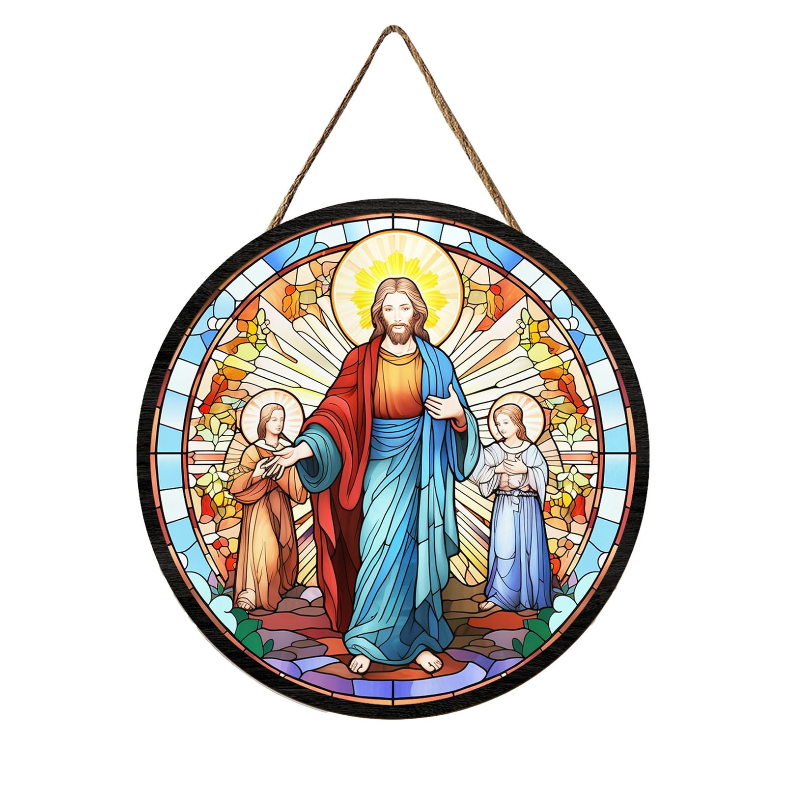 Christmas Happy Birthday Front Door Sign Door Wreath with Lights