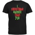 thumbnail image 1 of Christmas Harder Than You Black Adult T-Shirt - Medium, 1 of 1