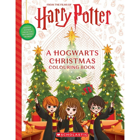 A Hogwarts Christmas: an Official Harry Potter Coloring Book | the Perfect Stocking Stuffer!, 96 pages (Paperback)