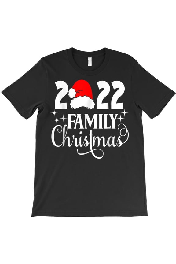 Christmas Hat 2022 Funny Family Matching Winter Vibes Holiday Graphic T-Shirt G8471, Up to 5XL