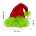 thumbnail image 1 of Christmas Hat, Adult Santa Claus Hat, Thick Snowman Hat for Holiday Parties, Christmas Dress-Up Supplies, Holiday Gifts,Red, 1 of 7