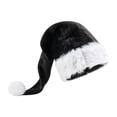 thumbnail image 1 of Christmas Hat Adult Velvet Black Santa Hats Christmas Outfit, 1 of 3