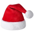 thumbnail image 1 of Christmas Hat, Christmas Santa Hat for Adults, Snowflake Fur Plush Xmas Hat for Christmas Holiday Party Decoration, Soft Liner Fabric Christmas Headwear for New Year, Festive Party, Cosplay, 1 of 4