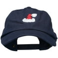 thumbnail image 1 of Christmas Hat Embroidered Unstructured Cap - Navy OSFM, 1 of 5