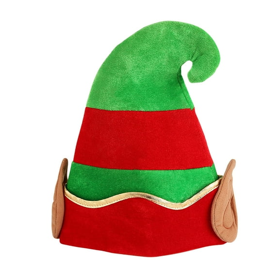 Christmas Hat Green Holiday Party Hat 14x13 Inches Christmas Decorative Cap for Adults and Youth Festive Accessory