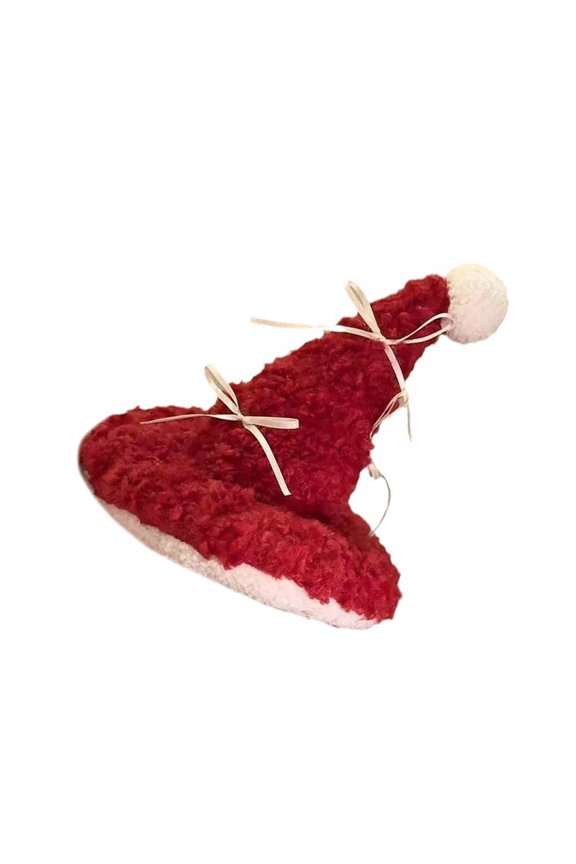Christmas Hat Hairpin Christmas Hair Clip Elegant Santa Barrette Bunches Headwear Sweet Bowknot Trend