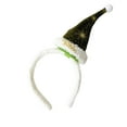 thumbnail image 1 of Christmas Hat Headbands, Sequined Santa Hat Headband for Christmas Festive Costume Party Cosplay, Xmas Hairband Accessories Decorations for Adults, 1 of 2