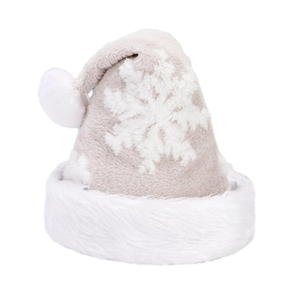 Christmas Hat Headgear Santa Claus Hat for Winter Dress up Stage Performance Gray
