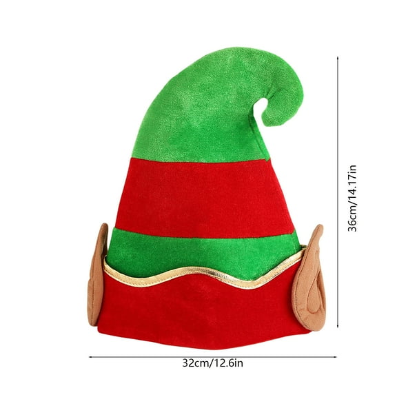 Christmas Hat Red and Green Novelty Cap, Funny Holiday Party Decoration for Adults and Teens, Festive Costume Accessory for Winter Celebration, Dress Up and Gift Exchange,Multicolor