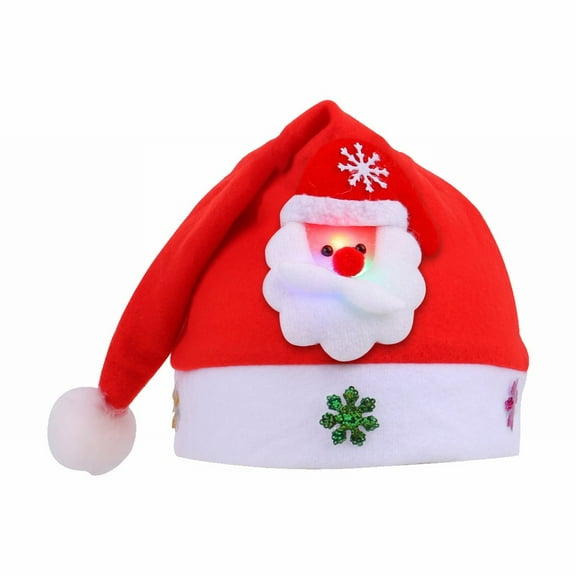 Christmas Hat,Santa Claus Hat,Kids Santa Hat,Holiday Hat for Festive Celebrations,Soft Plush Xmas Cap for Adults and Children,Perfect for Parties,Events,and Family Gatherings,D