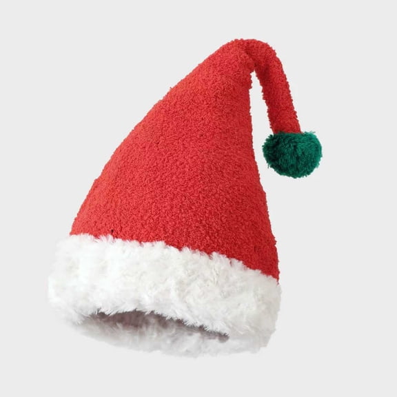 Christmas Hat Santa Hat Xmas Holiday Hat for Adults Unisex Thicken Santa Hats for Christmas New Year Party
