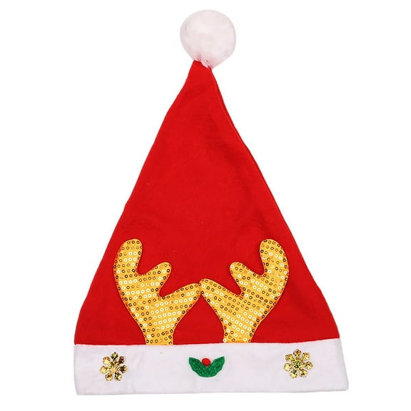 Christmas Hat, Singing, Dancing Hat with Music, Festive Holiday Hat for Celebrations, Hat for Family Gatherings, Christmas Accessories for Parties,Gold