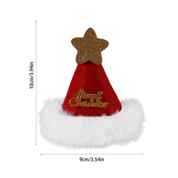 Christmas Hat Tree Topper, Festive Christmas Tree Decoration, Santa Hat Tree Topper for Holiday Season,Red