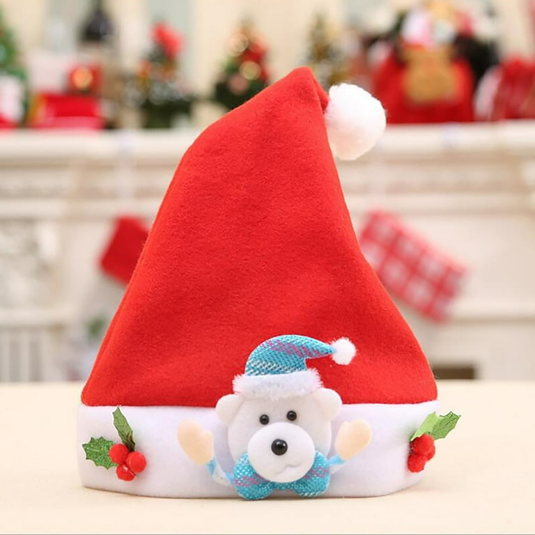 Christmas Hat for Women Men Kids Christmas Santa Hat with Hands