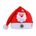 thumbnail image 1 of Christmas Hats, Santa Hat for Kids Unisex Warm Comfort Red Velvet Holiday Xmas Hat for New Year Festive Party Decoration, Christmas Costume Accessories, 1 of 3