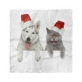 thumbnail image 1 of Christmas Head Scarf, Animals Red Hats, Head Wrap, 3 Sizes, by Ambesonne, 1 of 2