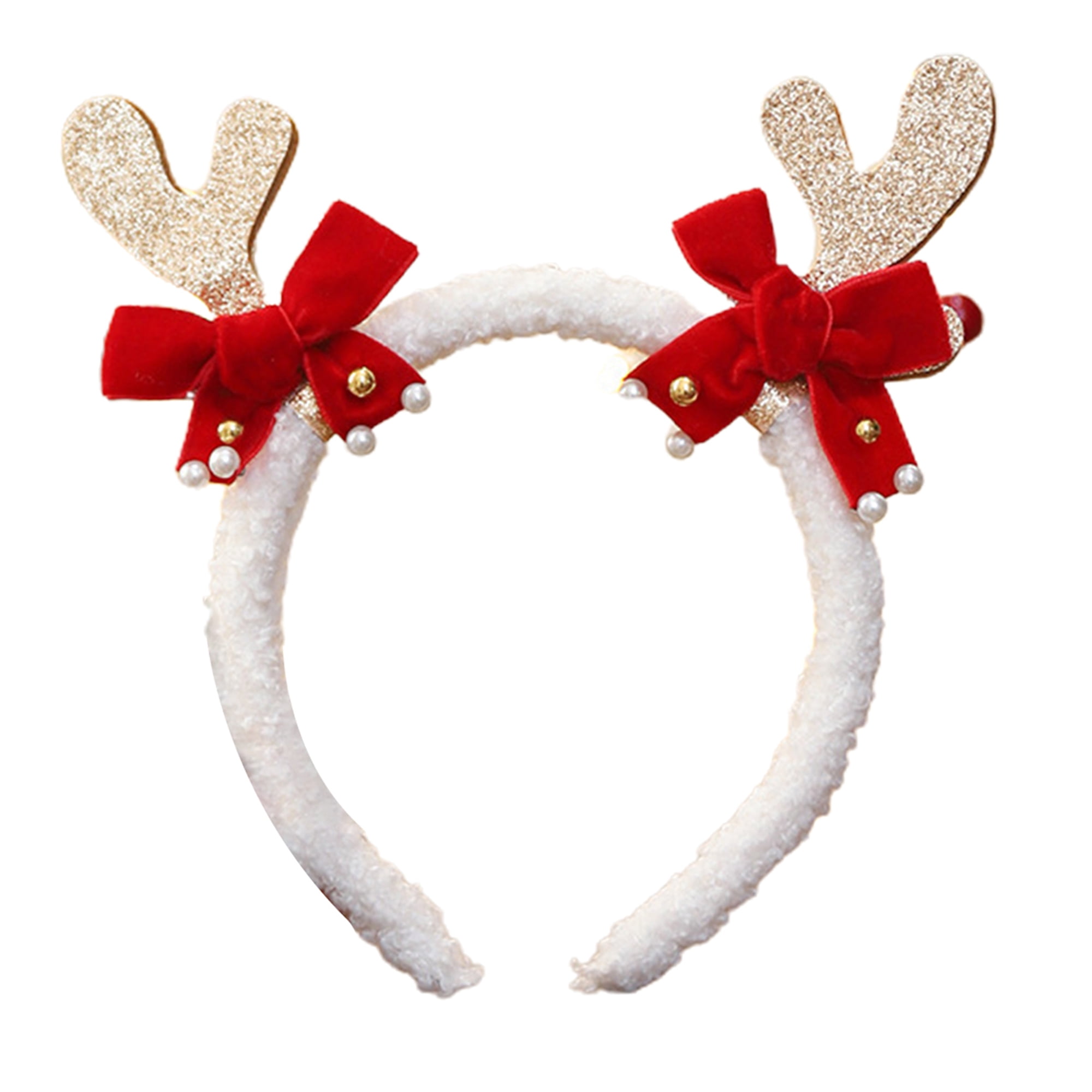 Christmas Headband Bow Christmas Tree Elk Antler Cosplay Hair Band Hair
