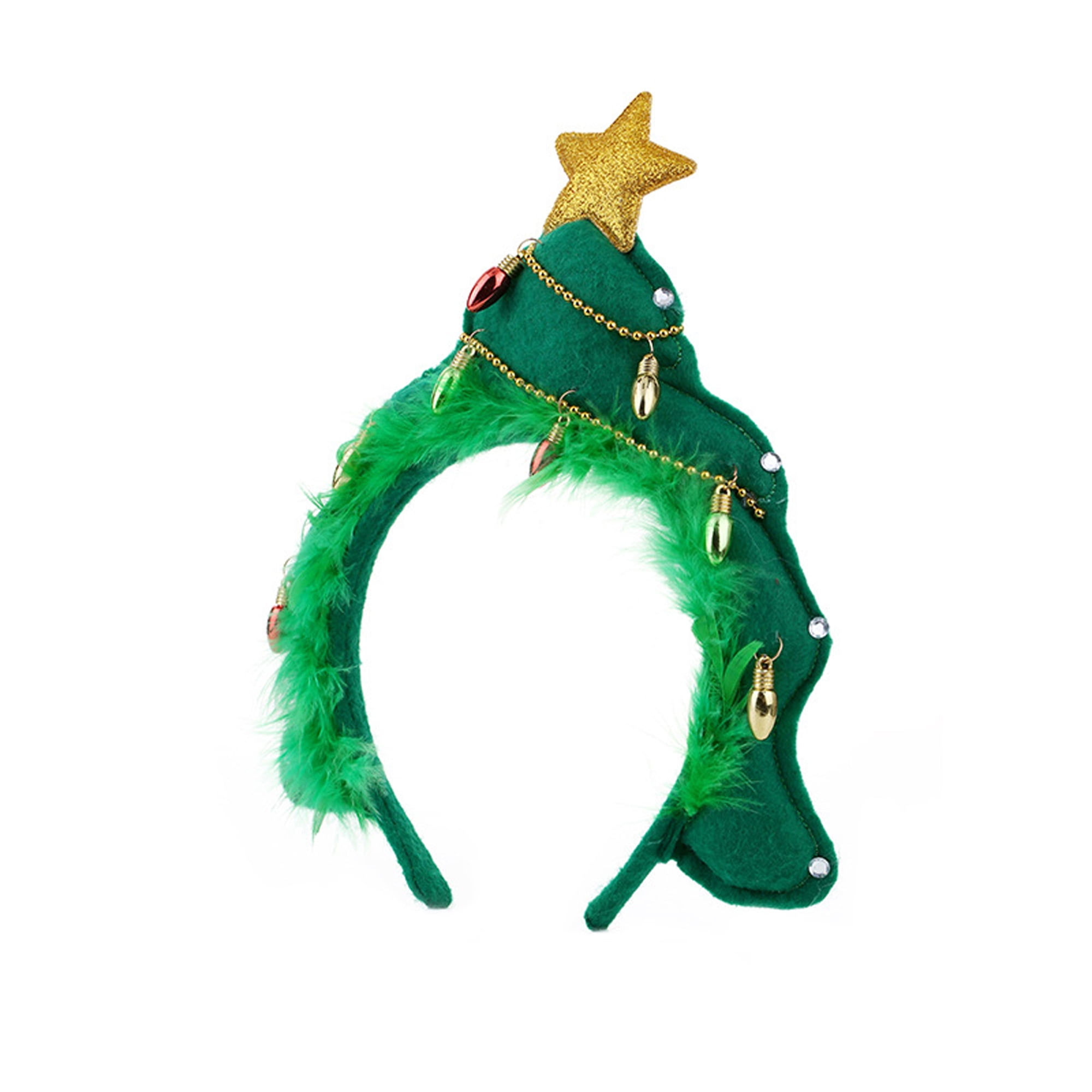Christmas Headband Bow Christmas Tree Elk Antler Cosplay Hair Band Hair