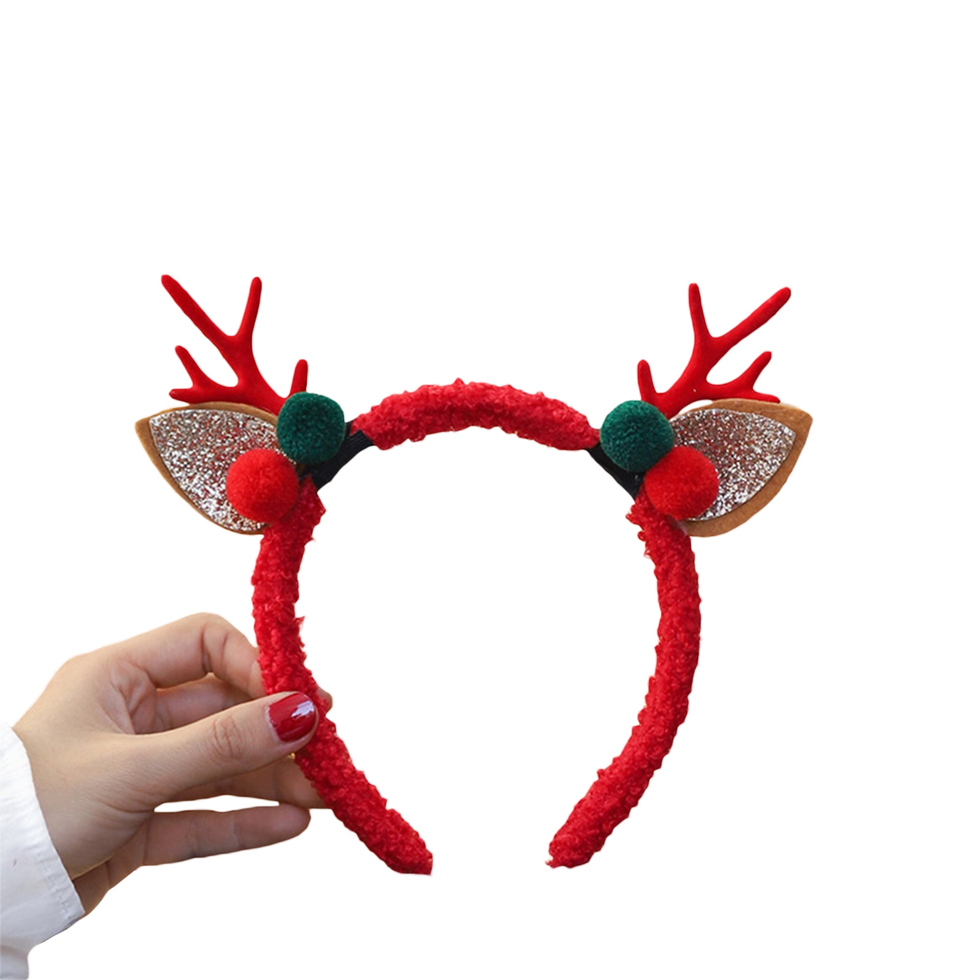 Christmas Headband Bow Christmas Tree Elk Antler Cosplay Hair Band Hair