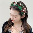thumbnail image 1 of Christmas Headband for Women Festive Wide Turban Style Hair Accessories for Holiday Celebrations and Seasonal Decorations, 1 of 5