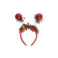 thumbnail image 1 of Christmas Headbands Christams Tree Xmas Ball Headbands For Girls Women Kids Merry Christmas Headwear Red Green Holiday Hair Hoops For Christmas Holiday Party, 1 of 2