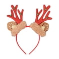 thumbnail image 1 of Christmas Headbands, Holiday Antlers Headbands, Festive Reindeer Antler Hair Accessories for Christmas Parties, Soft Lint Fabric, Lightweight Elastic Band, Comfortable Fit for Adults and Kids, 1 of 6