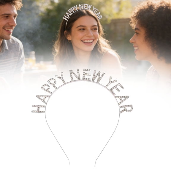 Christmas Headbands Xmas Rhinestone HAPPY NEW YEAR Hairbands Crystal Snowflake Merry Christmas Crown Hair Hoop Reindeer Antlers Headpiece