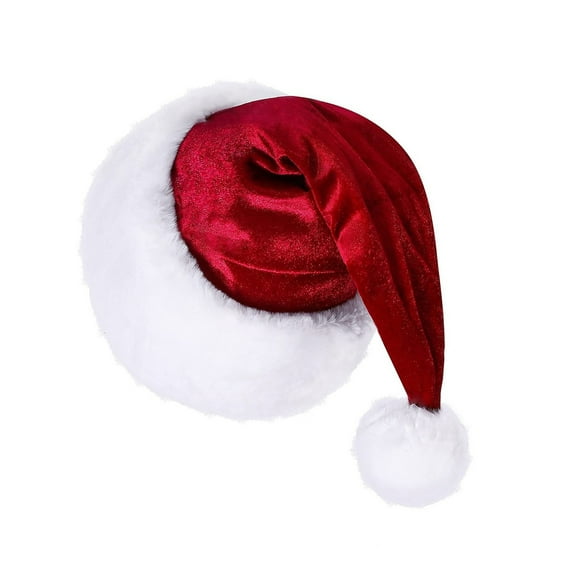 Christmas Headwear Caps Thicken Plush Perfect for the Holidays Colorful Outfits for Cosplay Santa Furry Hat