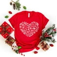 thumbnail image 1 of Christmas Heart Shirt, Christmas Shirt, Women Christmas Shirt, Gift for Christmas, Christm, 1 of 4