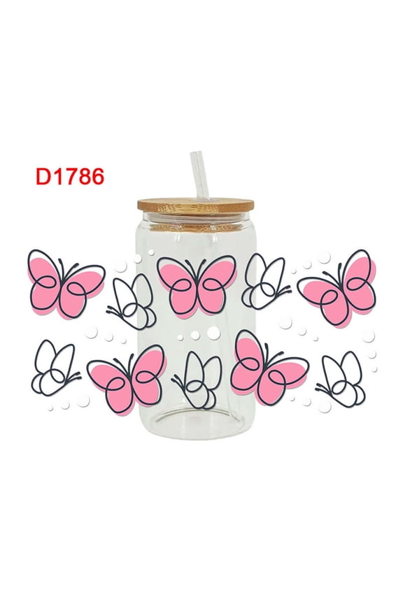 Christmas Heat Transfer Cup With Crystal Pattern, Usupdd 2025 Christmas Heat Transfer Cup With