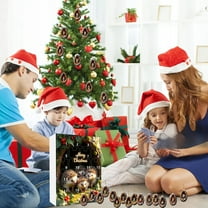 Christmas Hedgehog Advent Calendar Set 2D Holiday Tree Ornaments Festive Countdown Decorations for Home Holiday Season