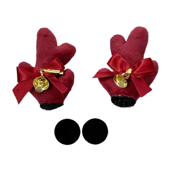 Christmas Helmet Antlers Decorations Ideal for Motorcycle Bike Ski Helmets As Easy On Holiday Ornament Gift